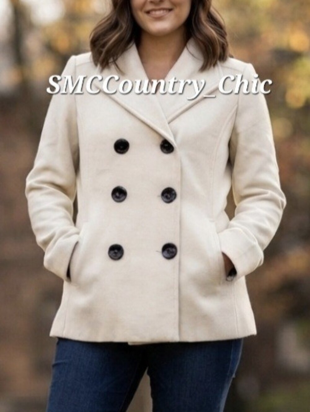 NWT- Rampage 100% Polyester Peacoat Womens Large
